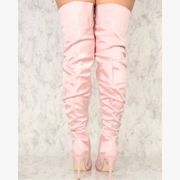 Pointy Thigh High Boots - Picture 2 of 4